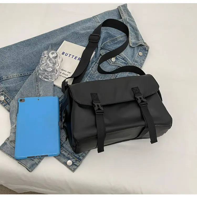 2025 Large Capacity Casual Shoulder Bag Black Japanese Trendy — feature 22