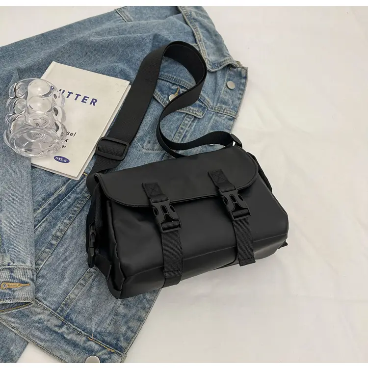 2025 Large Capacity Casual Shoulder Bag Black Japanese Trendy — feature 32