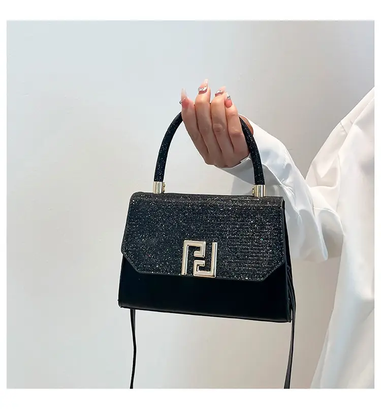 2025 New Korean Fashion Small Square Bag Cross-Border Chain Women's Bag Light Luxury Versatile Stylish Single Shoulder Crossbody Underarm Bag luggage and leather goods — feature 11