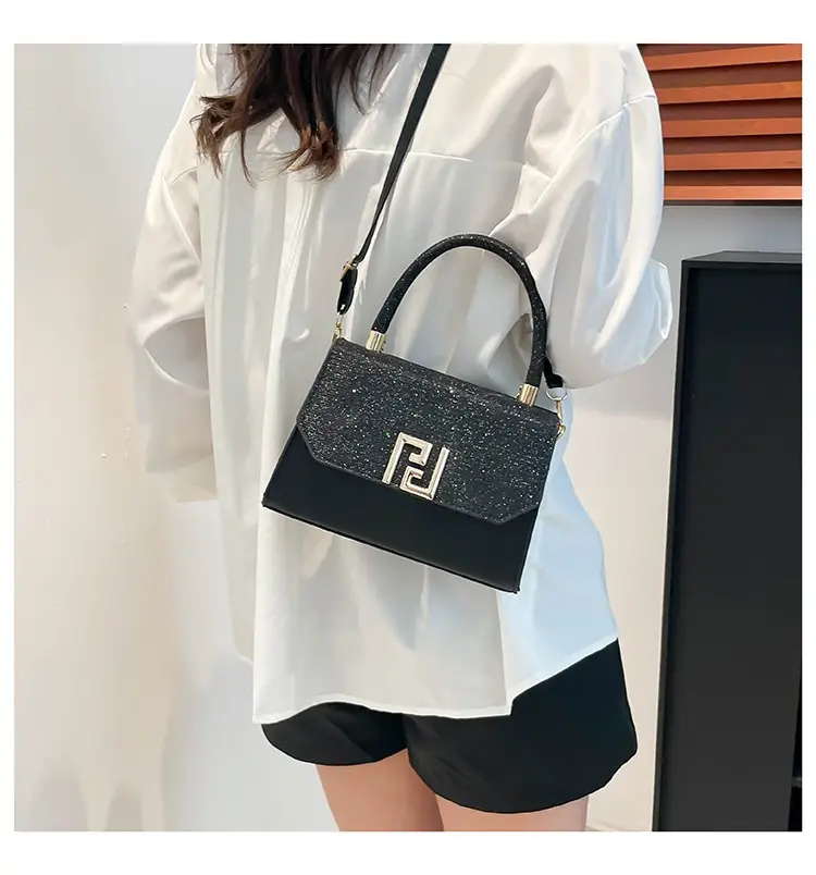 2025 New Korean Fashion Small Square Bag Cross-Border Chain Women's Bag Light Luxury Versatile Stylish Single Shoulder Crossbody Underarm Bag luggage and leather goods — feature 14