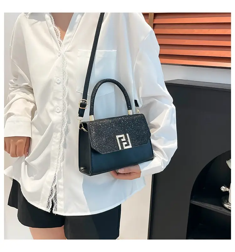 2025 New Korean Fashion Small Square Bag Cross-Border Chain Women's Bag Light Luxury Versatile Stylish Single Shoulder Crossbody Underarm Bag luggage and leather goods — feature 15