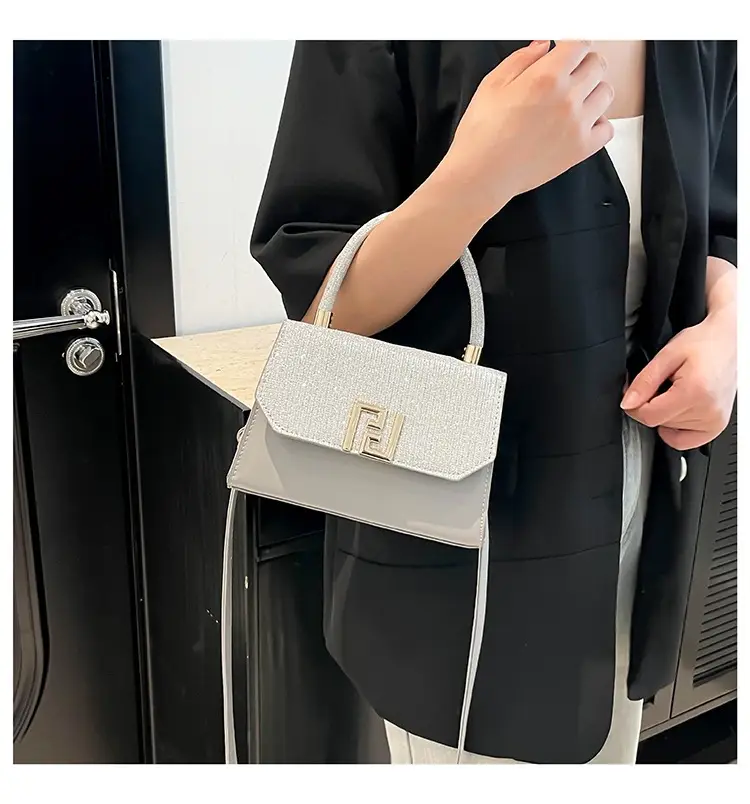 2025 New Korean Fashion Small Square Bag Cross-Border Chain Women's Bag Light Luxury Versatile Stylish Single Shoulder Crossbody Underarm Bag luggage and leather goods — feature 17