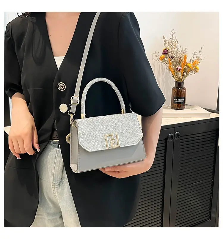 2025 New Korean Fashion Small Square Bag Cross-Border Chain Women's Bag Light Luxury Versatile Stylish Single Shoulder Crossbody Underarm Bag luggage and leather goods — feature 20