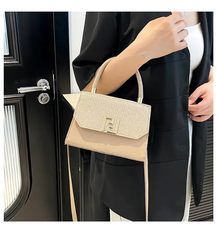 2025 New Korean Fashion Small Square Bag Cross-Border Chain Women's Bag Light Luxury Versatile Stylish Single Shoulder Crossbody Underarm Bag luggage and leather goods — feature 22