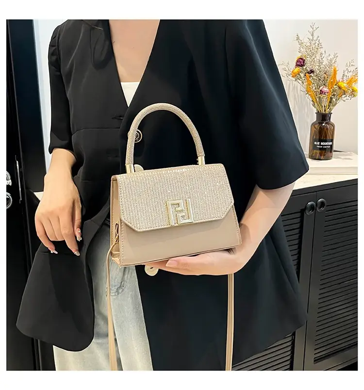 2025 New Korean Fashion Small Square Bag Cross-Border Chain Women's Bag Light Luxury Versatile Stylish Single Shoulder Crossbody Underarm Bag luggage and leather goods — feature 23