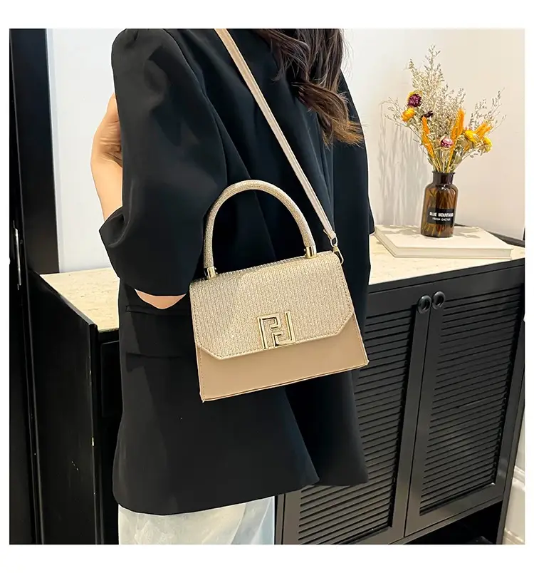 2025 New Korean Fashion Small Square Bag Cross-Border Chain Women's Bag Light Luxury Versatile Stylish Single Shoulder Crossbody Underarm Bag luggage and leather goods — feature 24