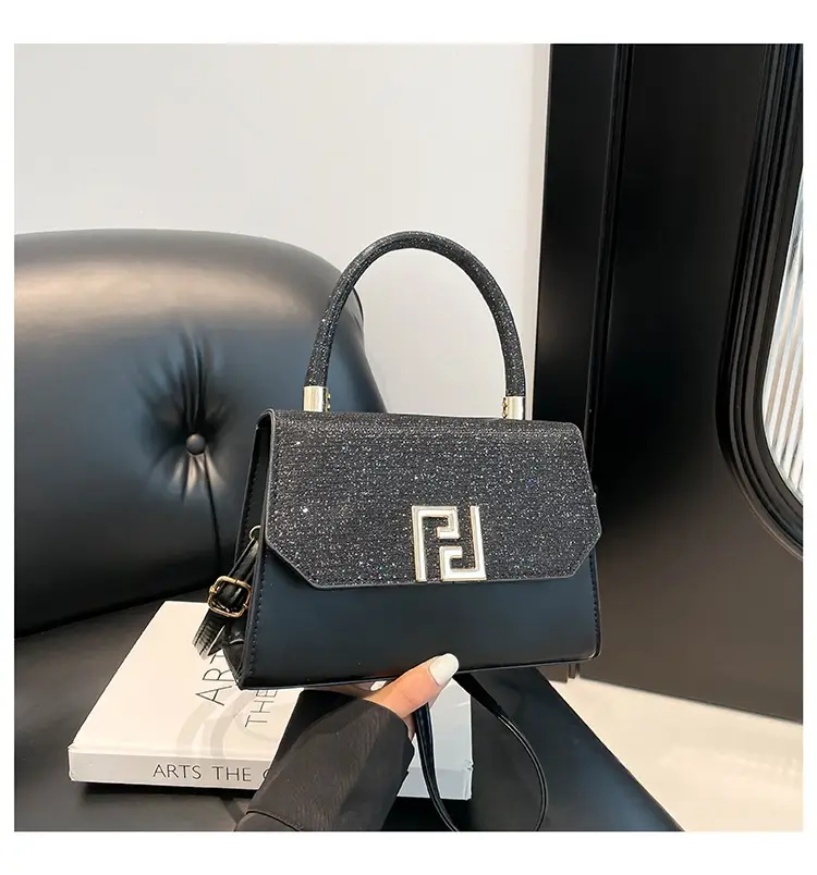 2025 New Korean Fashion Small Square Bag Cross-Border Chain Women's Bag Light Luxury Versatile Stylish Single Shoulder Crossbody Underarm Bag luggage and leather goods — feature 25
