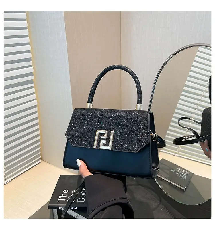 2025 New Korean Fashion Small Square Bag Cross-Border Chain Women's Bag Light Luxury Versatile Stylish Single Shoulder Crossbody Underarm Bag luggage and leather goods — feature 26
