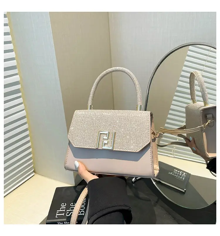 2025 New Korean Fashion Small Square Bag Cross-Border Chain Women's Bag Light Luxury Versatile Stylish Single Shoulder Crossbody Underarm Bag luggage and leather goods — feature 28