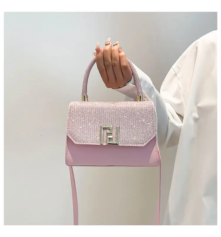 2025 New Korean Fashion Small Square Bag Cross-Border Chain Women's Bag Light Luxury Versatile Stylish Single Shoulder Crossbody Underarm Bag luggage and leather goods — feature 7