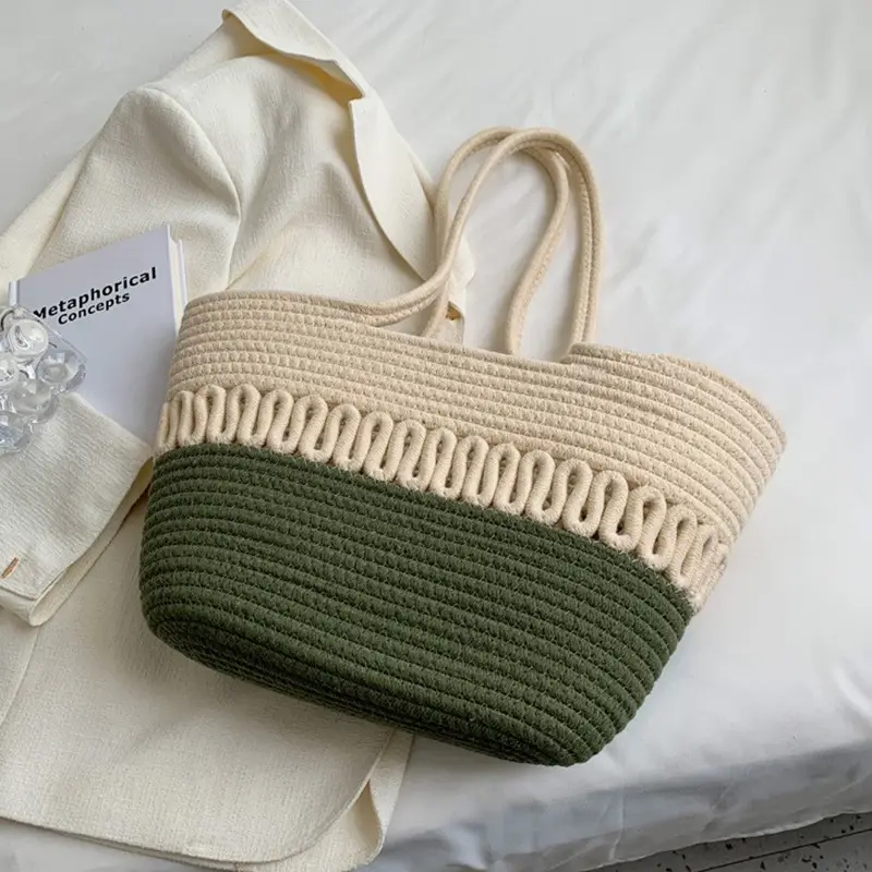 New Large Capacity French Straw Bag for Women - Image 2