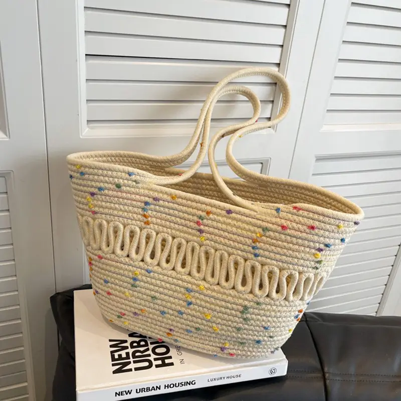 New Large Capacity French Straw Bag for Women - Image 6