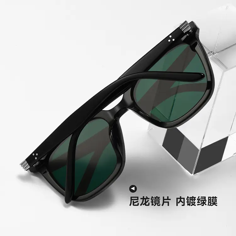 Men Women Square Sunglasses Black Frame 2025 - Image 14