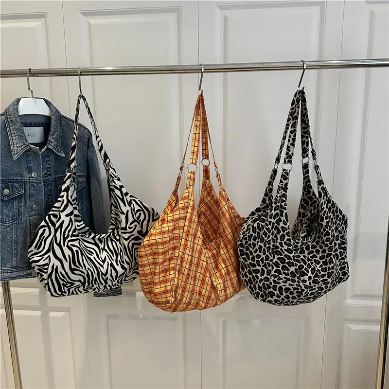 Summer Plaid Women's Shoulder Bag Large Capacity - Image 7