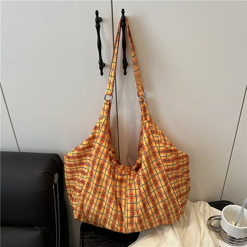 Summer Plaid Women's Shoulder Bag Large Capacity — feature 15
