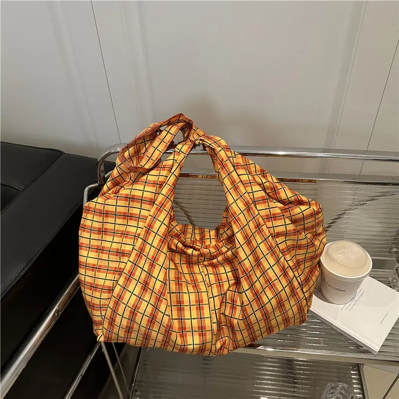 Summer Plaid Women's Shoulder Bag Large Capacity — feature 20