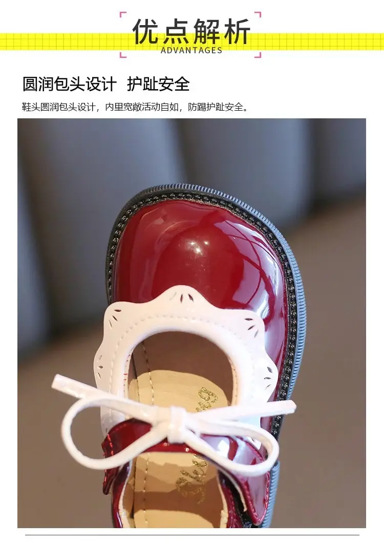 Baby Girls Red Lace Up Shoes One Year Old — feature 4