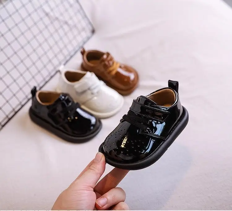 Baby Leather Shoes Black 1-3Yrs Non-Slip — feature 3
