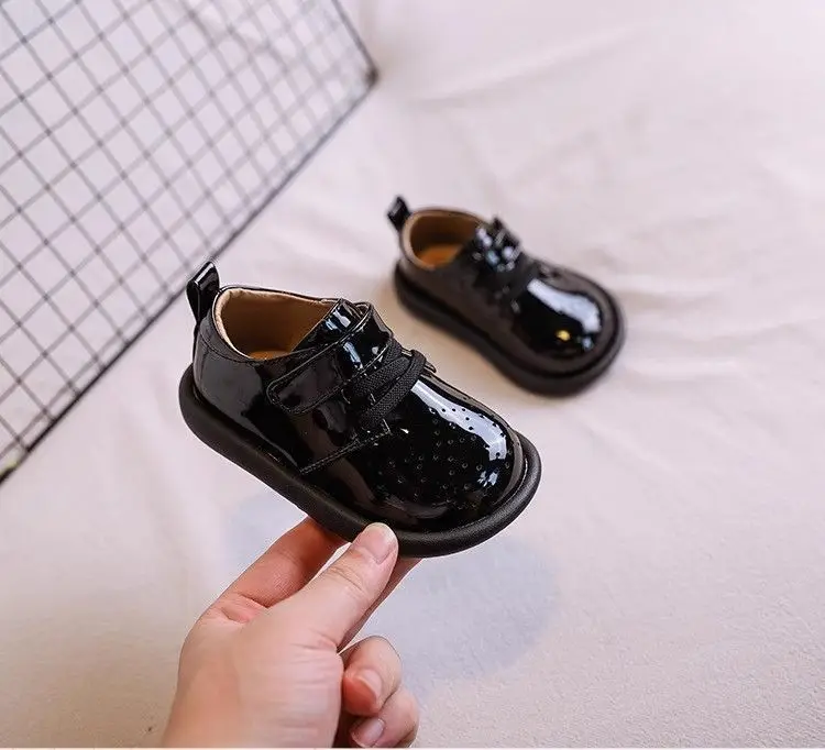 Baby Leather Shoes Black 1-3Yrs Non-Slip — feature 6