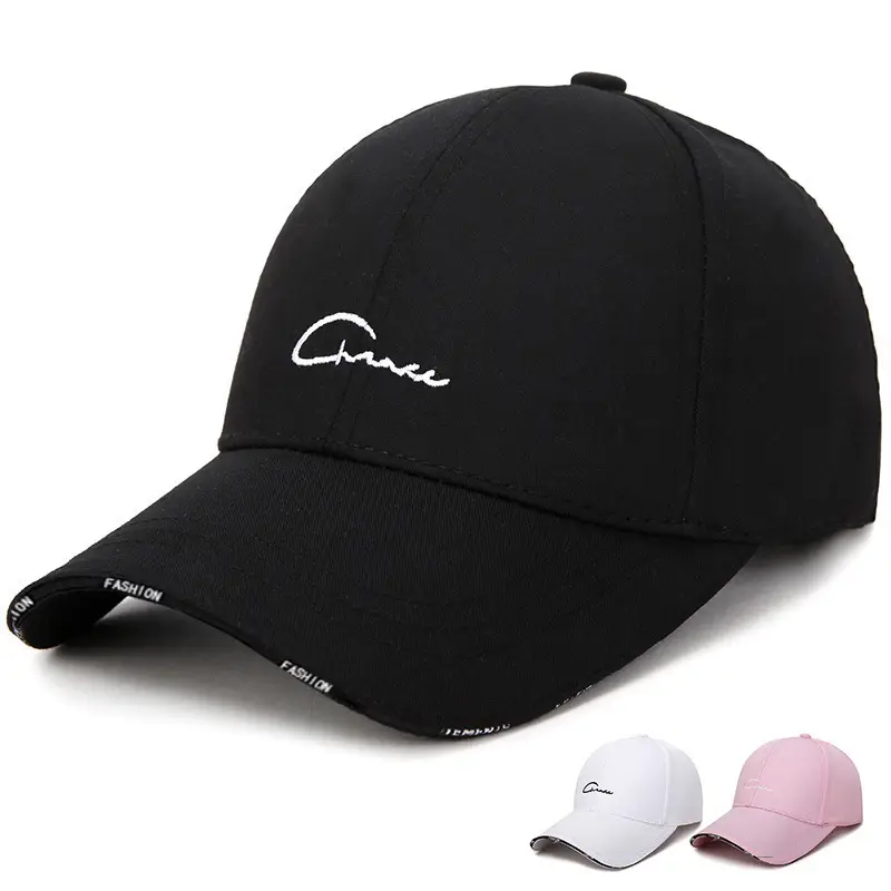 Black Korean Style Baseball Cap for Men Women Autumn Winter Casual Sun Visor Caps - Image 4