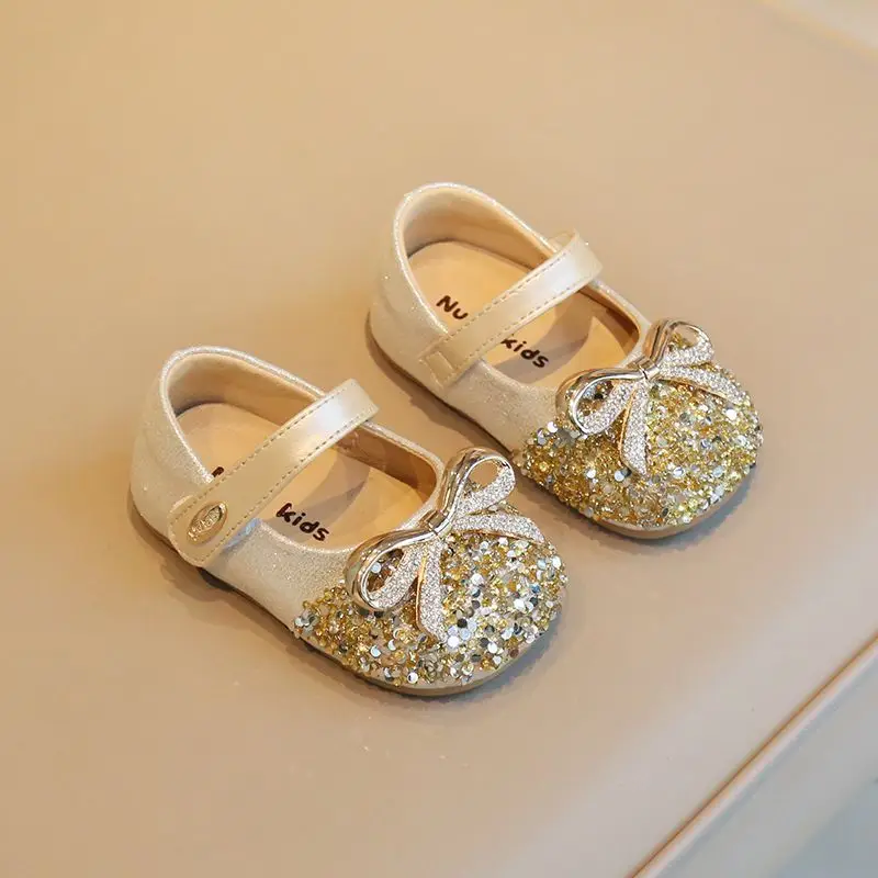 Baby Girl Rhinestone Princess Flats Spring Fall