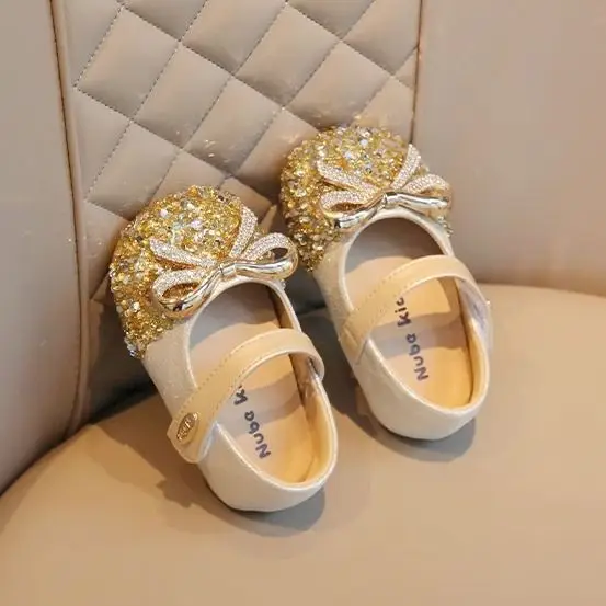 Baby Girl Rhinestone Princess Flats Spring Fall