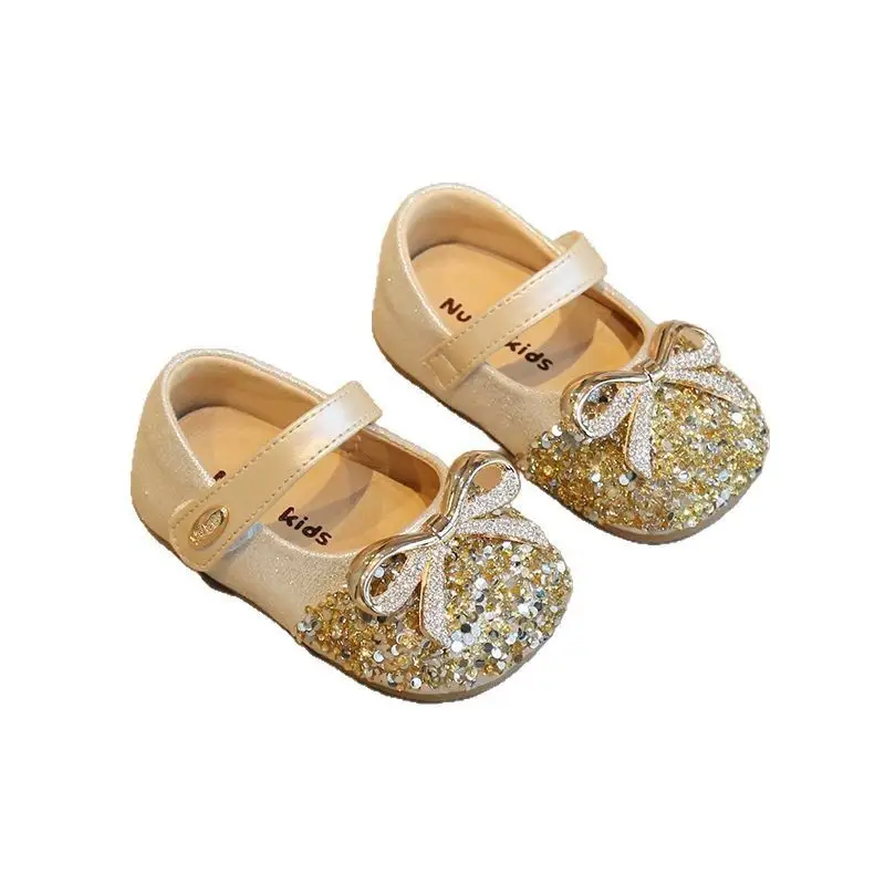 Baby Girl Rhinestone Princess Flats Spring Fall