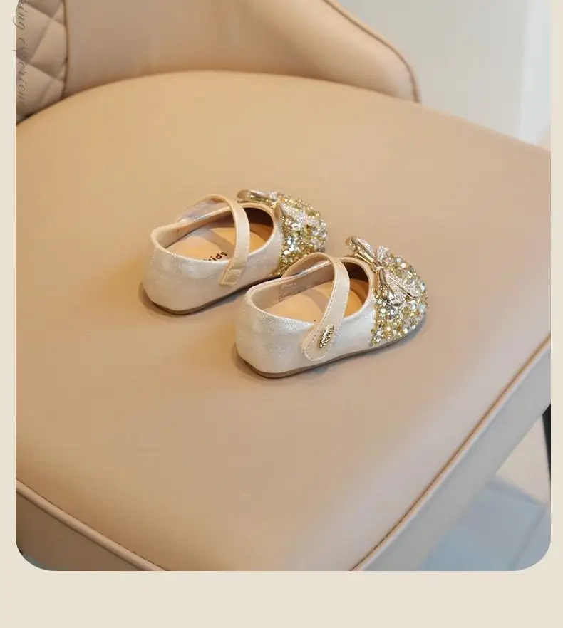 Baby Girl Rhinestone Princess Flats Spring Fall — feature 15