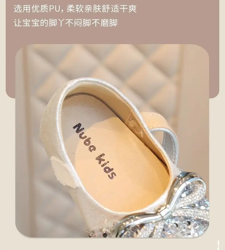 Baby Girl Rhinestone Princess Flats Spring Fall — feature 9