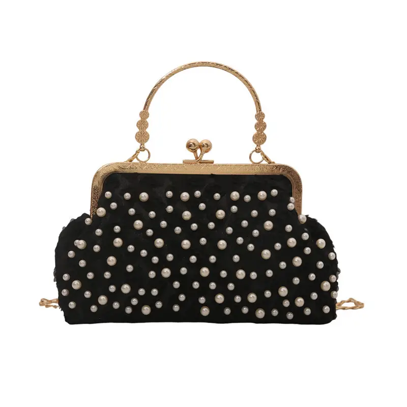 Purple Pearl Chain Crossbody Bag for Women 2025 - Image 3