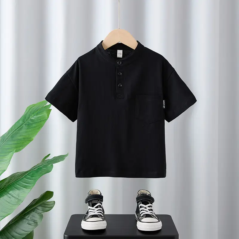 Boys White Short Sleeve T-Shirt 2025 Summer - Image 2