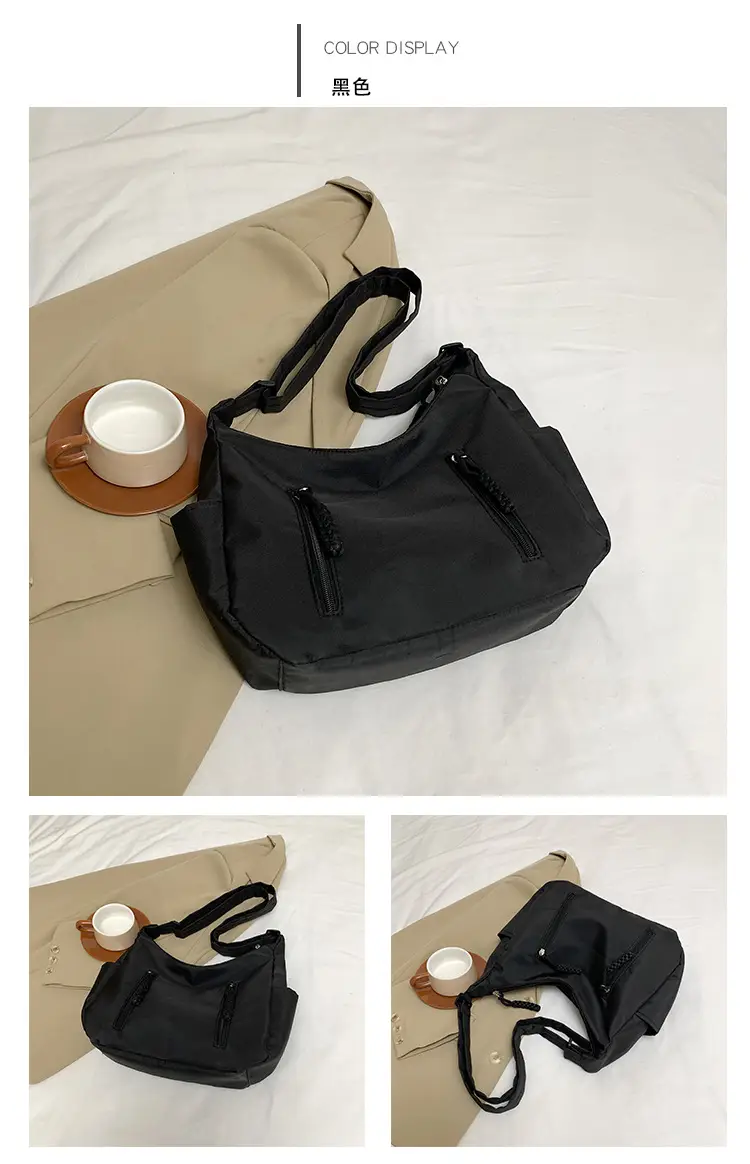 Black Large Capacity Crossbody Bag for Women — feature 16