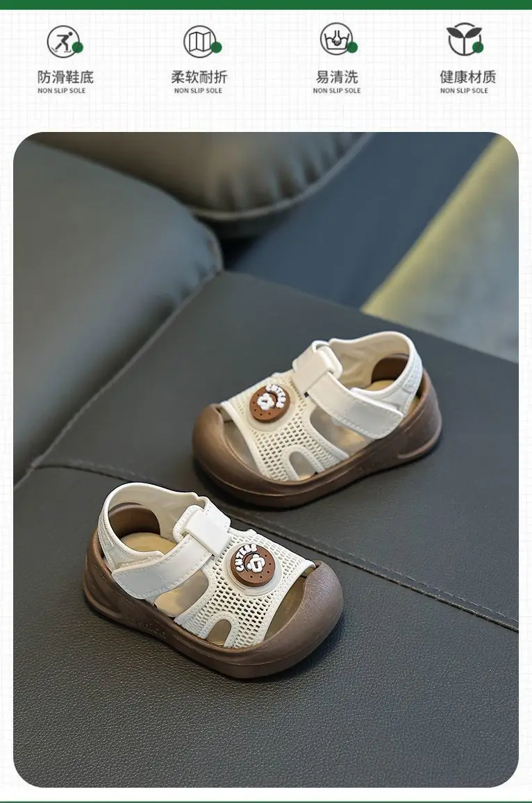 Toddler Shoes 2026 New Model for Young Children, Closed-Toe Girls' Sandals, Non-Slip Summer Baby Shoes, Cross-Border Shipping — feature 5