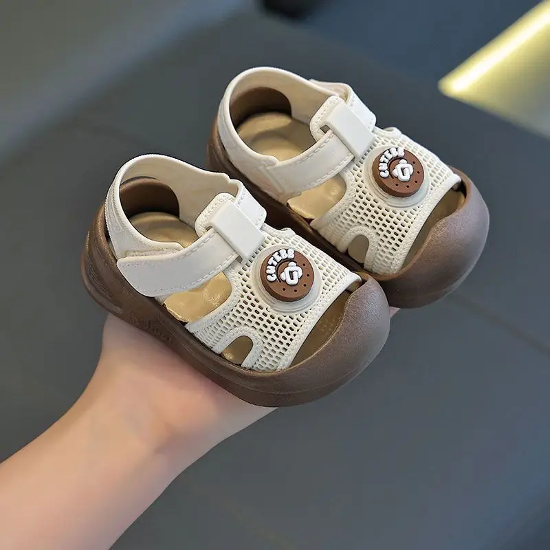Toddler Shoes 2026 New Model for Young Children, Closed-Toe Girls' Sandals, Non-Slip Summer Baby Shoes, Cross-Border Shipping - Image 2