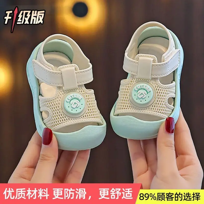 Toddler Shoes 2026 New Model for Young Children, Closed-Toe Girls' Sandals, Non-Slip Summer Baby Shoes, Cross-Border Shipping - Image 4