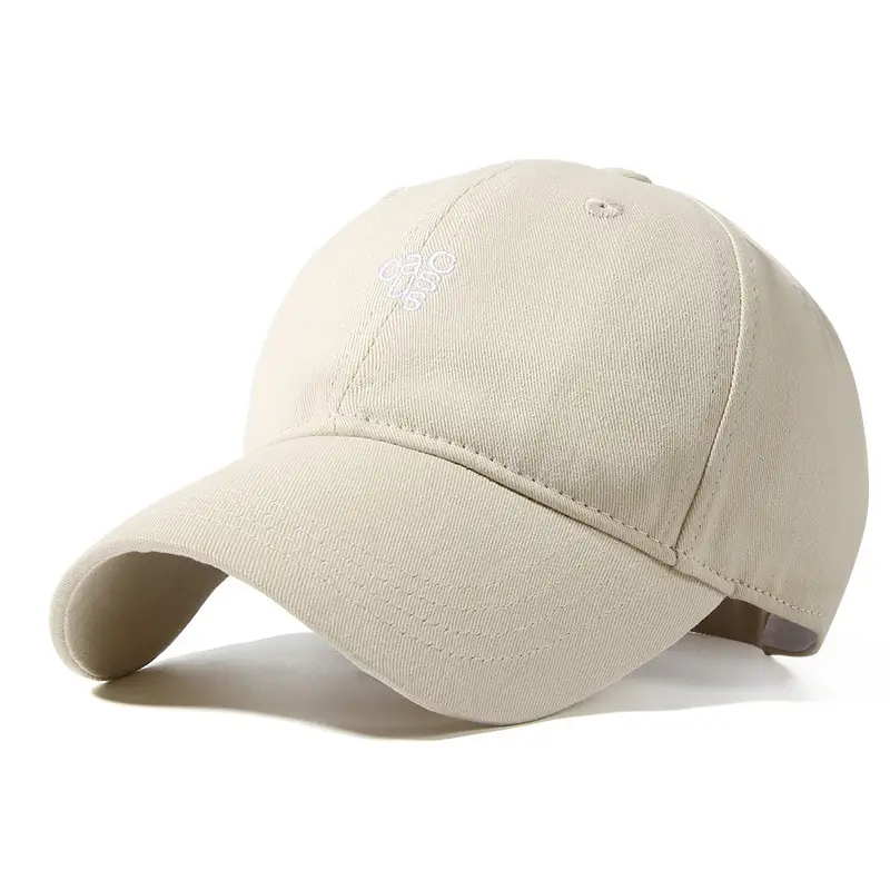 Women Summer Pure Cotton Duckbill Cap Beige Large