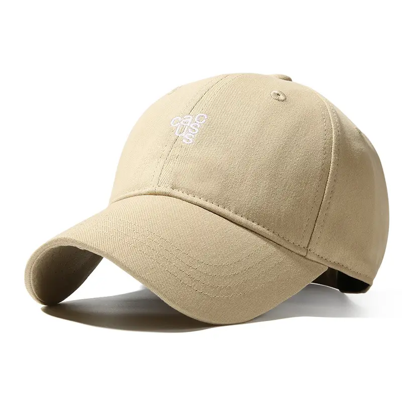 Women Summer Pure Cotton Duckbill Cap Beige Large