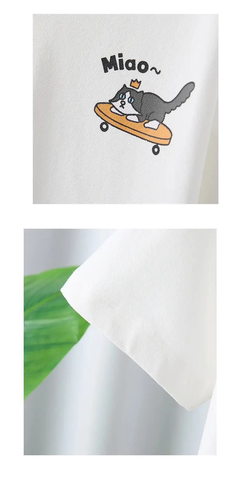 Boys Pure Cotton Lapel Top Shirt White Summer 2025 — feature 6
