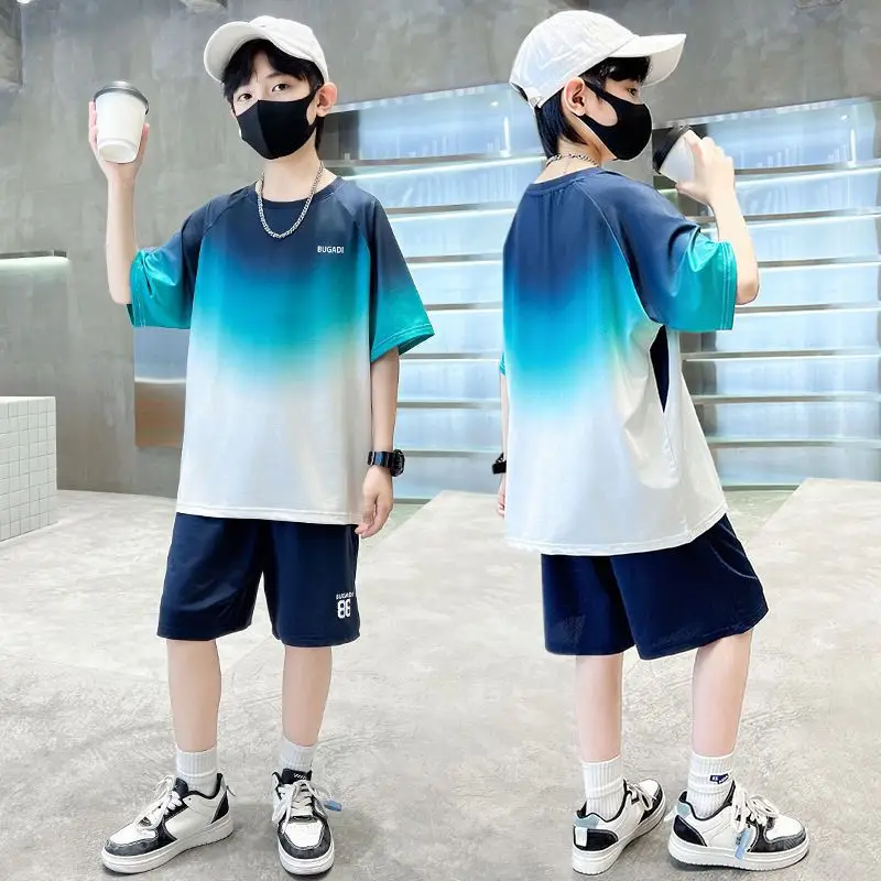 Boys Gradient Two-Piece Summer Suit 2026 - Image 3