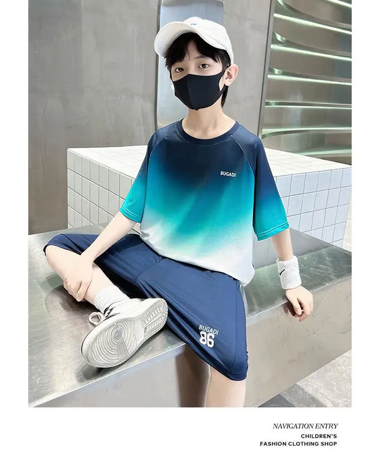Boys Gradient Two-Piece Summer Suit 2026 — feature 11