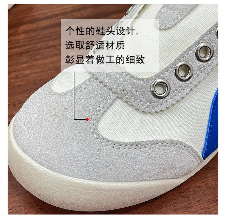 Flat-Soled Moral Training Shoes for Women 2025 New Summer Thin Slip-On Casual Shoes Color Matching Sports White Sneakers — feature 5