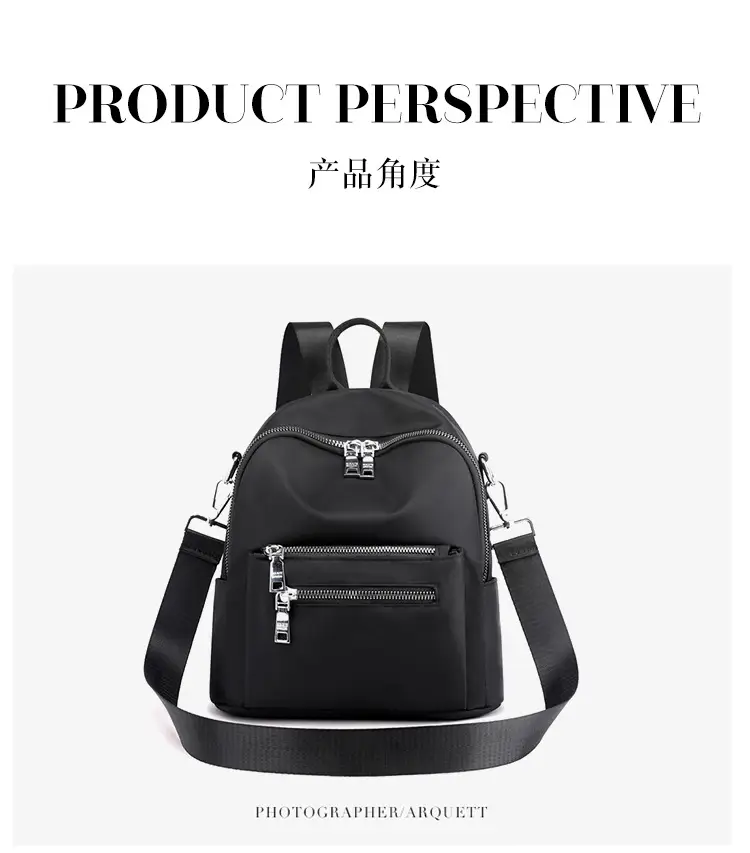 Women's Mini Nylon Backpack Shoulder Bag Lightweight School Travel — feature 18