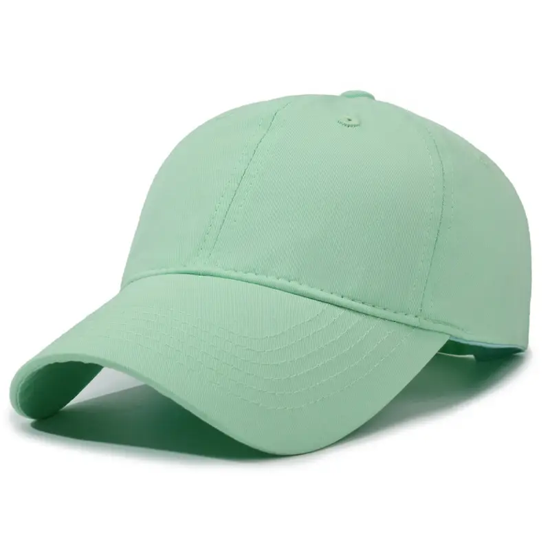 Turquoise Baseball Cap Cotton Duckbill Unisex All Season - Image 6