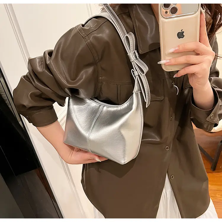 Silver Textured Crossbody Bag for Women 2025 — feature 18