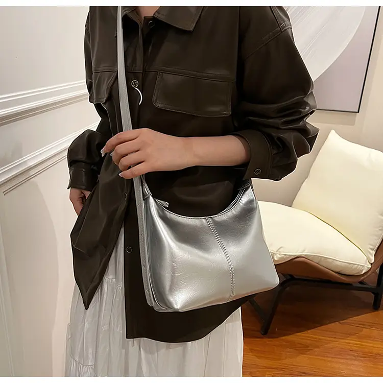 Silver Textured Crossbody Bag for Women 2025 — feature 19