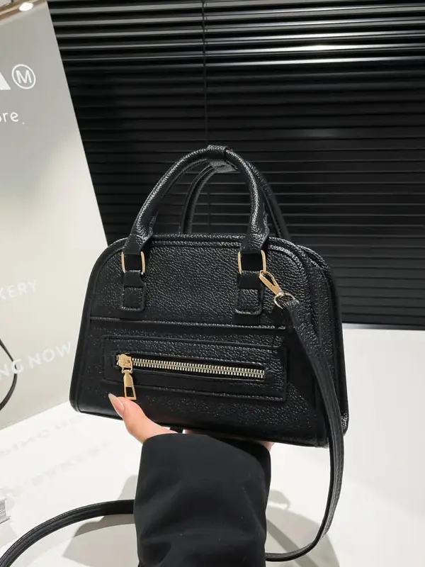 Black Leather Shoulder Bag for Women 2026 - Image 6