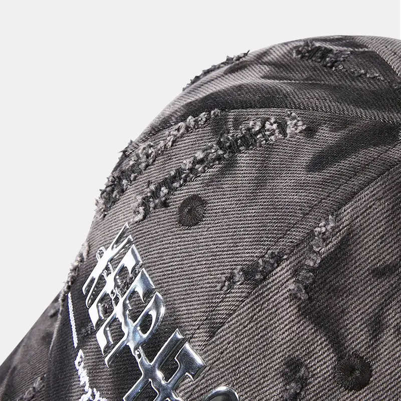25Yr Old Denim Baseball Cap with Letter Embroidery
