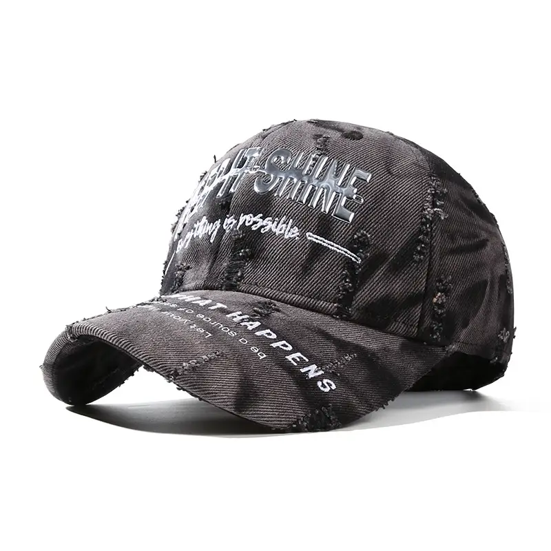 25Yr Old Denim Baseball Cap with Letter Embroidery
