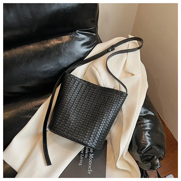 Women Crossbody Bag Light Blue Woven Pattern 2025 — feature 29