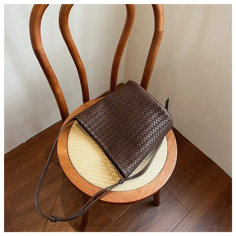 Women Crossbody Bag Light Blue Woven Pattern 2025 — feature 32